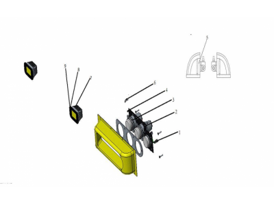 TL13-J025 近光燈總成 Dipped headlight